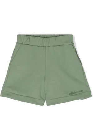 Fendi Logo-embroidered cotton shorts