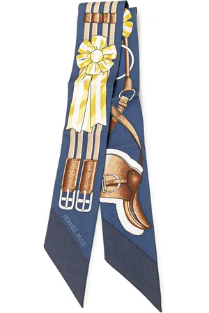 Hermès 20th Century Jumping Silk Twilly Scarf scarves