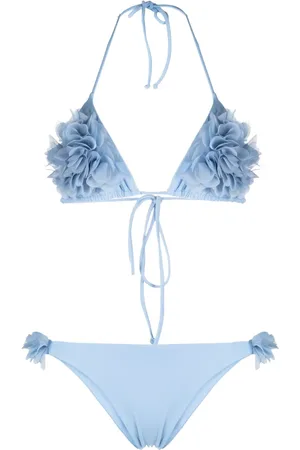 LA REVECHE Shayna floral-appliqué bikini