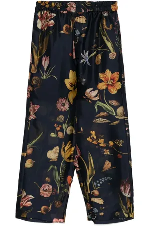 BIYAN Silk cropped trousers