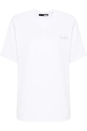 ROTATE Logo-embroidered organic cotton T-shirt