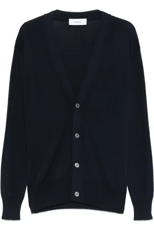 LARDINI Fine-ribbed cardigan