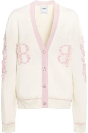 Barrie Embroidered logo cardigan
