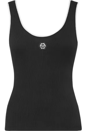 Philipp Plein Ribbed tank top