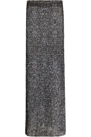 AREA Sequin-embellished skirt
