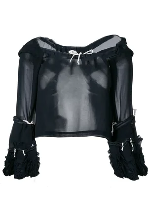 Comme des Garçons Sheer drawstring blouse