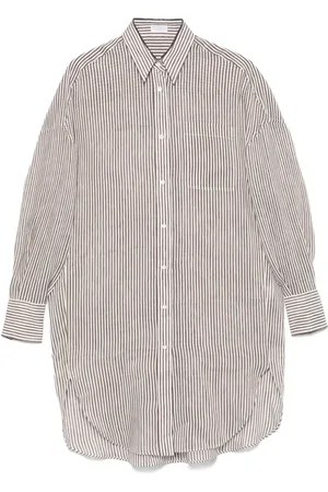 Brunello Cucinelli Striped long shirt