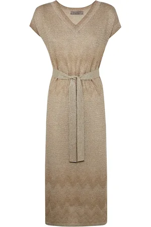 D.EXTERIOR V-neck midi dress