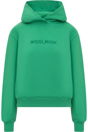 Woolrich Logo-embroidered fleece hoodie