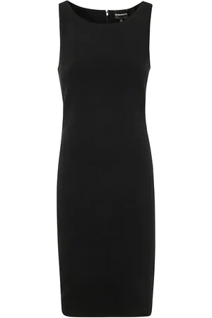 Emporio Armani Ottoman-jersey midi dress