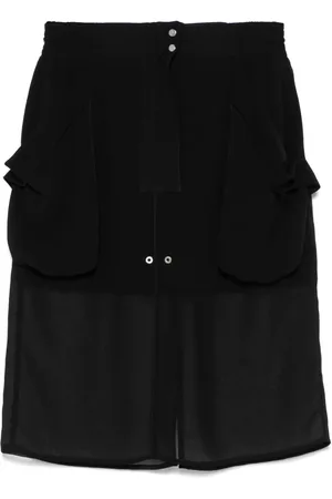 Pinko Sheer-panels midi skirt