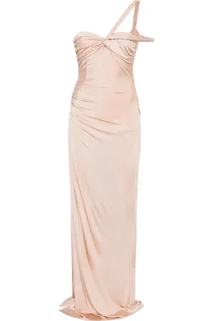 Tom Ford Twisted-front one-shoulder gown
