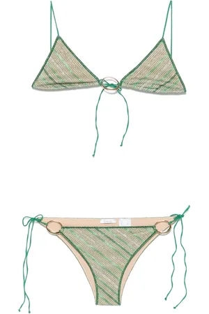 Oseree Striped O-plaque bikini