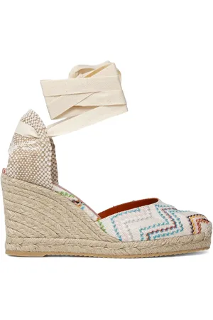 Missoni Carina embroidered wedge espadrilles