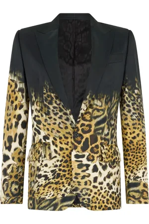 Roberto Cavalli Leopard-print blazer