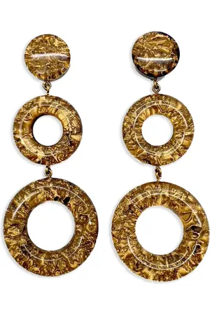 JENNIFER GIBSON JEWELLERY Vintage Italian Triple clip-on earrings