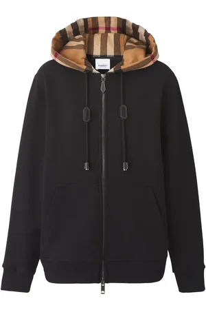 Burberry Check cotton hoodie