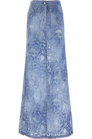 ERMANNO SCERVINO Devoré-effect maxi skirt