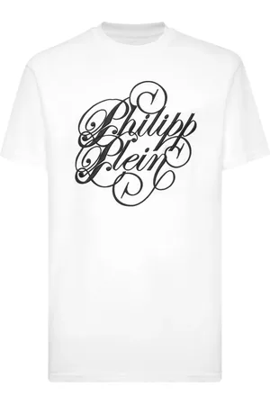 Philipp Plein Plein Coursive-embroidered T-shirt
