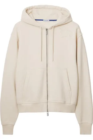 Burberry Logo-appliqué cotton hoodie