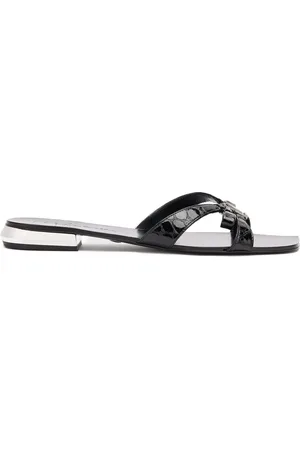 Roberto Cavalli Embellished flat sandals