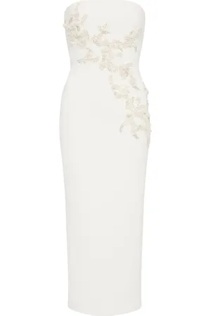 Rebecca Vallance Tove embroidered midi dress