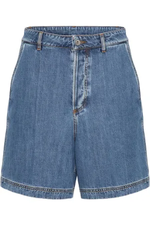 VALENTINO GARAVANI VGold detail denim shorts