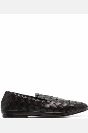 HENDERSON BARACCO Guinea braided leather loafers