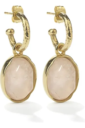 Goossens Cabochons hoop earrings