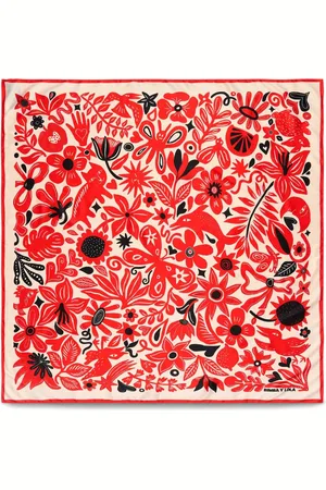 Bimba y Lola Floral-print scarf