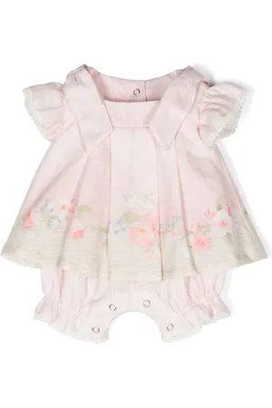 Lapin House Floral-print layered romper