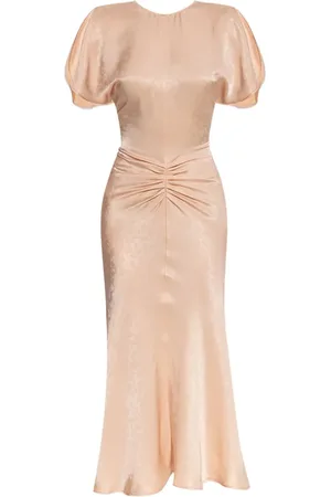 Victoria Beckham Draped-detailing midi dress