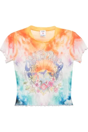 Casablanca Printed mesh T-shirt