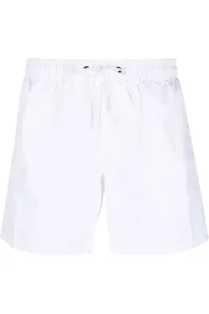 Sundek Logo-patch striped swim shorts