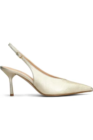 The Seller 80mm metallic slingback pumps