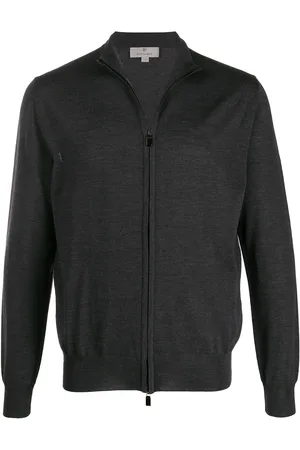 CANALI Zip-front long-sleeve cardigan