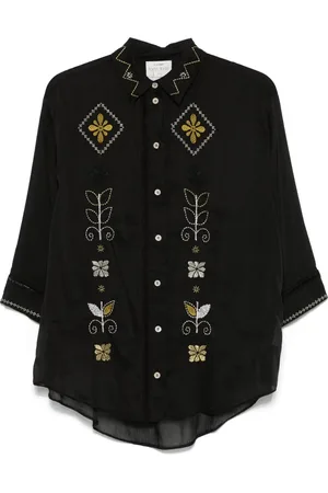 FORTE FORTE Motif-embroidered shirt