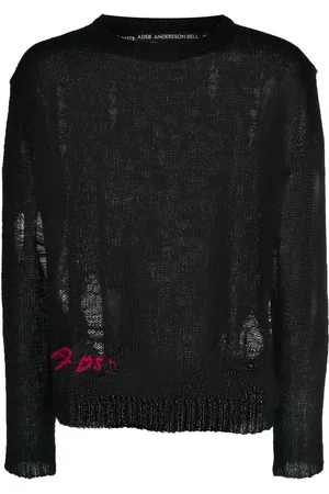 Andersson Bell Distressed-effect mohair-blend jumper