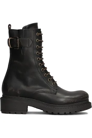 Metisse Leather combat boots