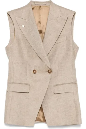 LUIGI BIANCHI MANTOVA Linen gilet