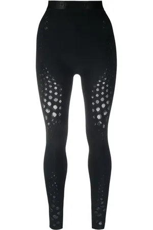 Wolford High-waisted mesh-panel leggings