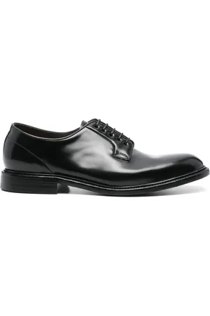 Green george Leather Derby shoes