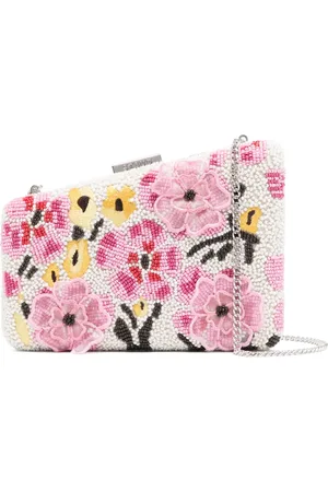 Staud Carmella beaded clutch bag