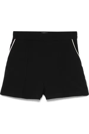 Elisabetta Franchi Piped-trim crepe shorts