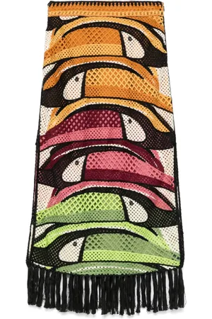 Farm Rio Toucan Tree midi skirt