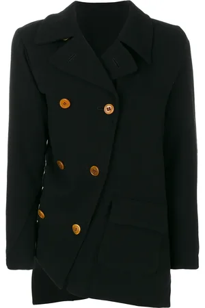 Comme des Garçons Asymmetric short peacoat