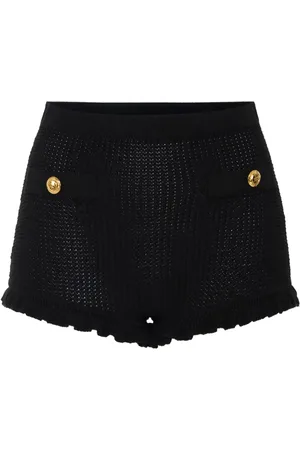 Elisabetta Franchi Button-detail knitted shorts