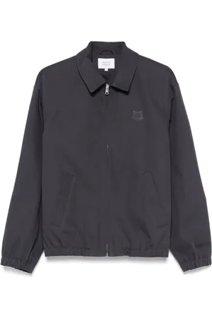 Maison Kitsuné Zip-up elasticated bomber jacket