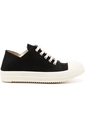 Rick Owens Contrasting-toe cotton sneakers