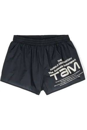 The Animals Observatory Spider logo-print shorts